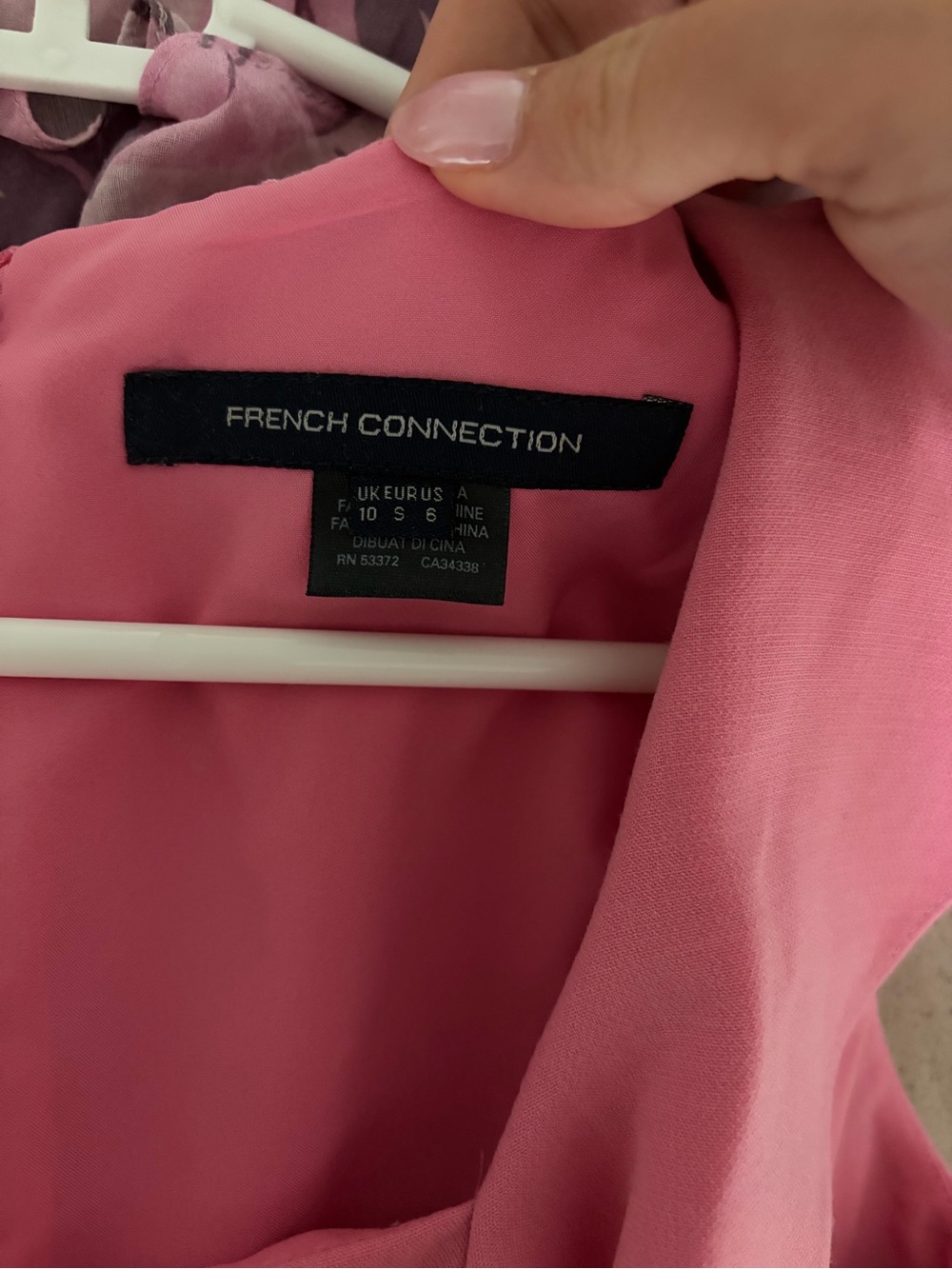 French Connection Pink Ruffle-Front Mini Dress - Picture 3 of 3